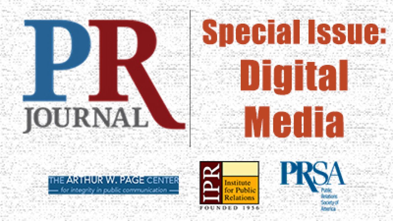 Logo field with PR Journal, PRSA, Page Center and IPPR logos