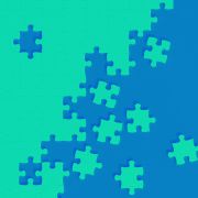 Blue puzzle pieces