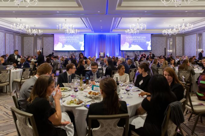 A beautiful shot of the Page Center Awards at the Barclay Hotel.