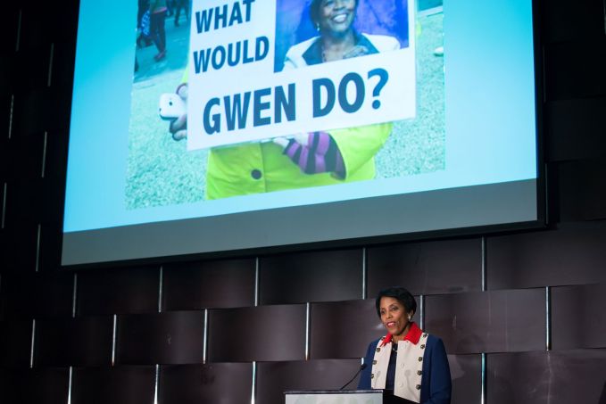 Long-time friend Lisa Davis is happy people continue to find inspiration in honoree Gwen Ifill's work.