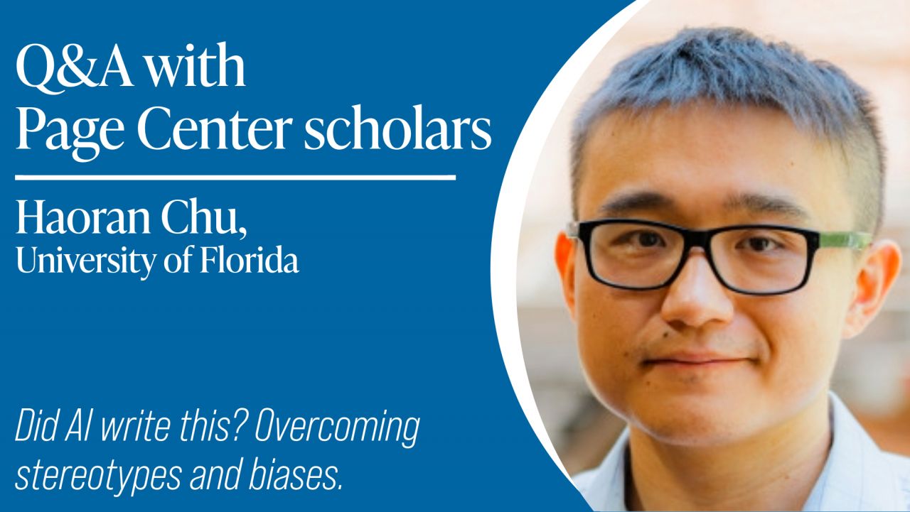 Title Card: Scholar Q&A with Haoran Chu. Did AI write this?