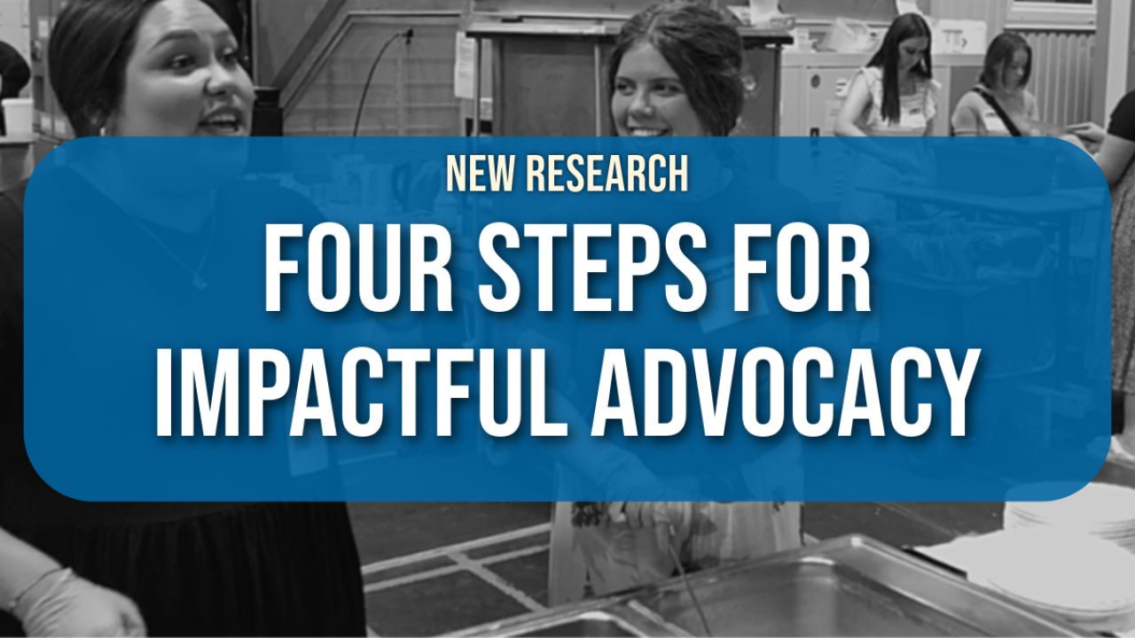 Title Card - New Research: Four Steps for Impactful Advocacy
