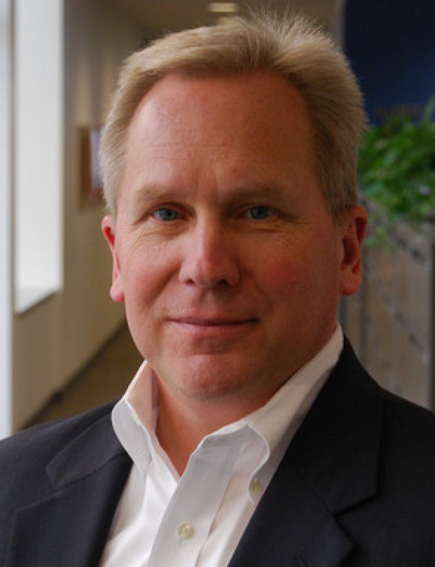 Posed photograph of Tom Forsythe, vice president of global communications, General Mills