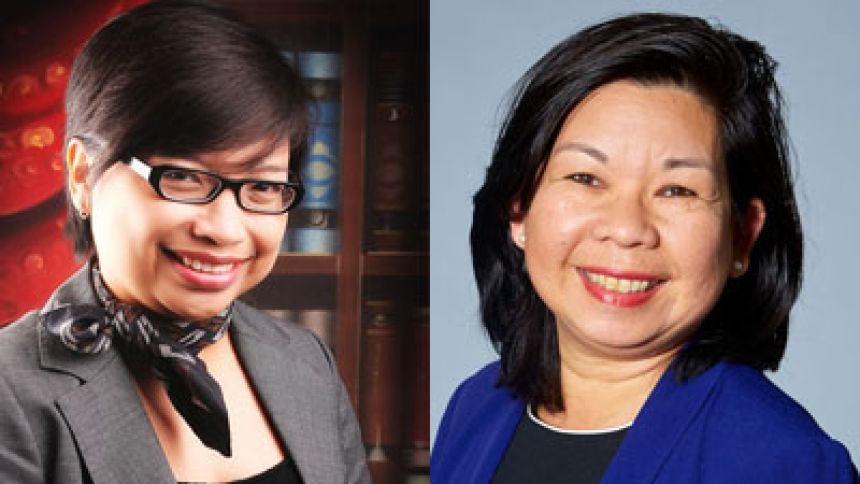 Gregoria Yudarwati and Marianne Sison