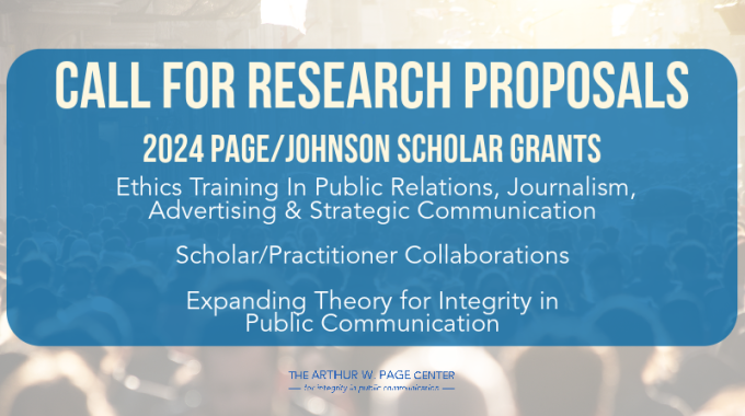 2024 Call for Proposals by the Page Center