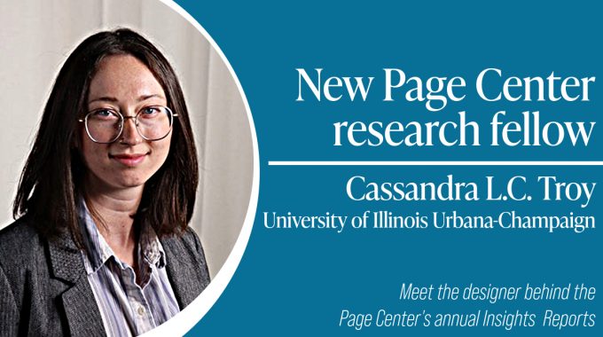 Title Card: Meet Cassandra LC Troy, the Page Center's newest research fellow.