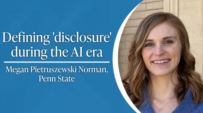 AI disclosure and transparency